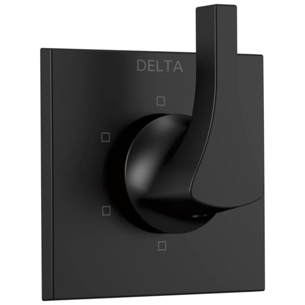 Zura 6-Setting Diverter Trim Matte Black